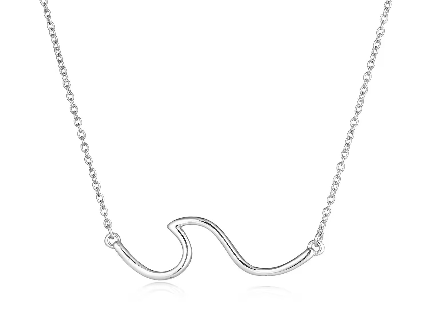 mountaino Stříbrný náhrdelník Vlna